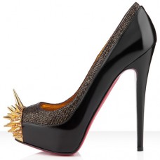 Christian Louboutin Asteroid 140mm Platformové Boty Černé