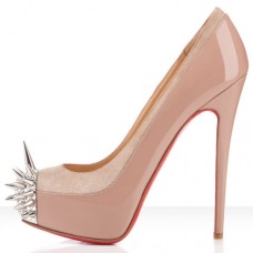 Christian Louboutin Asteroid 140mm Platformové boty Nude