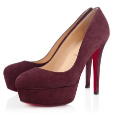 Christian Louboutin Bianca 120mm Platformové Boty Švestkové
