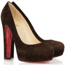 Christian Louboutin Bianca 140mm Platformové Boty Čokoládové
