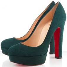 Christian Louboutin Bianca 140mm Platformové Boty Zelené