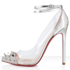 Christian Louboutin Pivichic 120mm Lodičky Stříbrné
