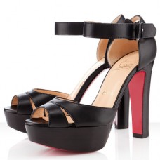 Sandály Christian Louboutin Woodaola 120mm černé Sandály Christian Louboutin Woodaola 120mm černé