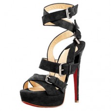 Christian Louboutin Toutenkaboucle 140mm Sandály Černé Christian Louboutin Toutenkaboucle 140mm Sandály Černé
