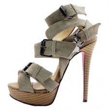 Sandály Christian Louboutin Toutenkaboucle 140mm Taupe
