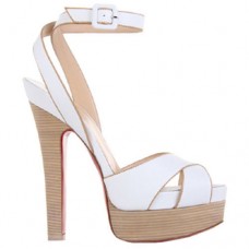 Sandály Christian Louboutin Vivaeva 160mm bílé Sandály Christian Louboutin Vivaeva 160mm bílé