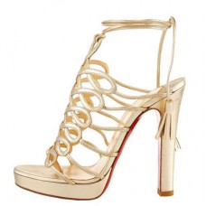Christian Louboutin Sandály Tasseled 120mm Zlaté