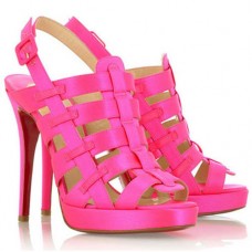 Sandály Christian Louboutin Paquita 120mm Rose Matador