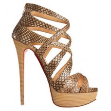 Sandály Christian Louboutin Balota 140mm z Pythonu Sandály Christian Louboutin Balota 140mm z Pythonu
