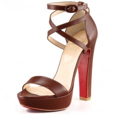 Sandály Christian Louboutin Summerissima 140mm Hnědé