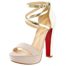 Sandály Christian Louboutin Summerissima 140mm zlaté