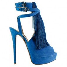 Sandály Christian Louboutin Change Of The Guard 140mm modré Sandály Christian Louboutin Change Of The Guard 140mm modré