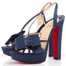 Christian Louboutin Disconoeud 140mm Sandály Navy