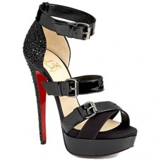 Sandály Christian Louboutin Ambertina 140mm černé Sandály Christian Louboutin Ambertina 140mm černé