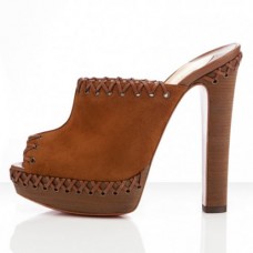 Sandály Christian Louboutin Sablina 140mm Hnědé Sandály Christian Louboutin Sablina 140mm Hnědé