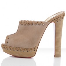 Sandály Christian Louboutin Sablina 140mm Taupe