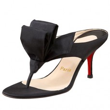 Sandály Christian Louboutin Tulp Thong 80mm černé