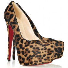 Christian Louboutin Daffodile 160mm Platformové Boty s Leopardím vzorem