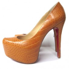 Christian Louboutin Daffodile 160mm Platformové Boty Hnědé