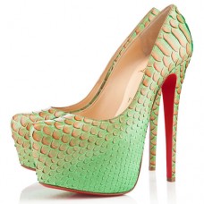 Christian Louboutin Daffodile 160mm Platformové Sandály Menthol