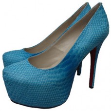 Christian Louboutin Daffodile 160mm Platformové Boty Modré