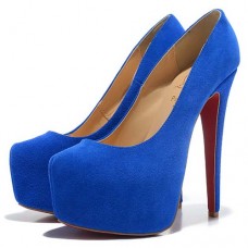Christian Louboutin Daffodile 160mm Platformové Boty Modré