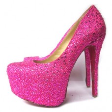 Christian Louboutin Narcis 160mm Platformové Boty Rose Matador