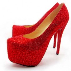 Rtěnka na platformě Christian Louboutin Daffodile 160mm Rouge
