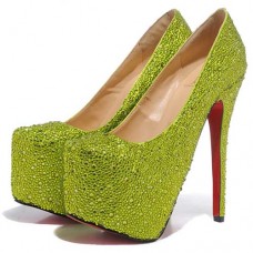 Christian Louboutin Daffodile 160mm Platformové Boty Zelené