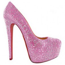 Christian Louboutin Daffodile 160mm Platformové boty Růžové