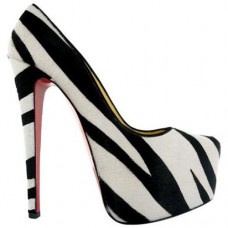 Christian Louboutin Narcis 160mm Platforma Zebra