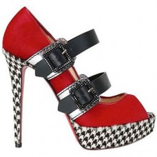 Christian Louboutin Bikiki 140mm Mary Jane Lodičky Červené