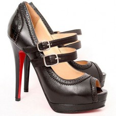 Christian Louboutin Luly 140mm Mary Jane Lodičky Černé