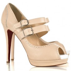 Christian Louboutin Luly 140mm Mary Jane Lodičky Růžové Christian Louboutin Luly 140mm Mary Jane Lodičky Růžové