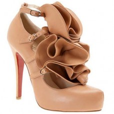 Christian Louboutin Dillian 120mm Mary Jane lodičky růžové