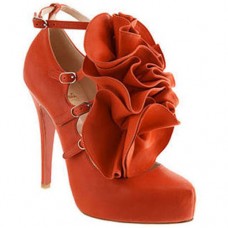 Christian Louboutin Dillian 120mm Mary Jane Lodičky Oranžové