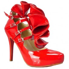Christian Louboutin Dillian 120mm Mary Jane lodičky červené