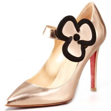 Christian Louboutin Pensee 100mm Mary Jane Lodičky Nude Christian Louboutin Pensee 100mm Mary Jane Lodičky Nude