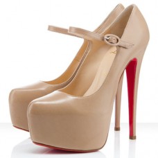 Christian Louboutin Lady Daf 160mm Mary Jane Lodičky Nude