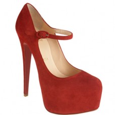 Christian Louboutin Lady Daf 160mm Mary Jane Lodičky Červené