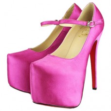 Christian Louboutin Lady Daf 160mm Mary Jane Lodičky Růžové Christian Louboutin Lady Daf 160mm Mary Jane Lodičky Růžové