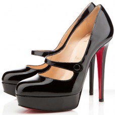 Christian Louboutin Relika 140mm Mary Jane Pumps černé Christian Louboutin Relika 140mm Mary Jane Pumps černé