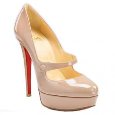 Christian Louboutin Relika 140mm Mary Jane Pumps růžové Christian Louboutin Relika 140mm Mary Jane Pumps růžové