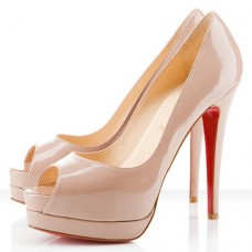 Christian Louboutin Altadama 140mm lodičky Peep Toe Nude Christian Louboutin Altadama 140mm lodičky Peep Toe Nude