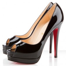 Christian Louboutin Altadama 140mm Lodičky s otevřenou špičkou Černé Christian Louboutin Altadama 140mm Lodičky s otevřenou špičkou Černé