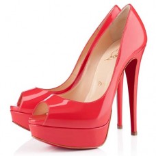 Christian Louboutin Dámské 140mm Peep Toe Lodičky Růžové Paříž
