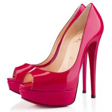 Christian Louboutin Dámské 140mm Peep Toe Lodičky Růžové