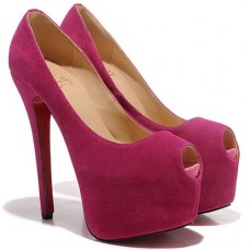 Christian Louboutin Highness 160mm Peep Toe Lodičky Růžové Christian Louboutin Highness 160mm Peep Toe Lodičky Růžové