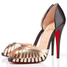 Christian Louboutin Corpus 120mm Peep Toe Lodičky Černé