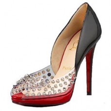 Christian Louboutin Engin 120mm Peep Toe Lodičky Černé